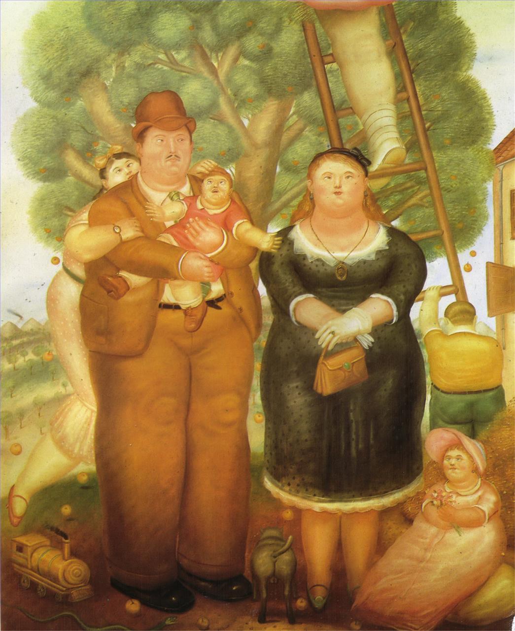 家族の肖像 フェルナンド・ボテロ油絵